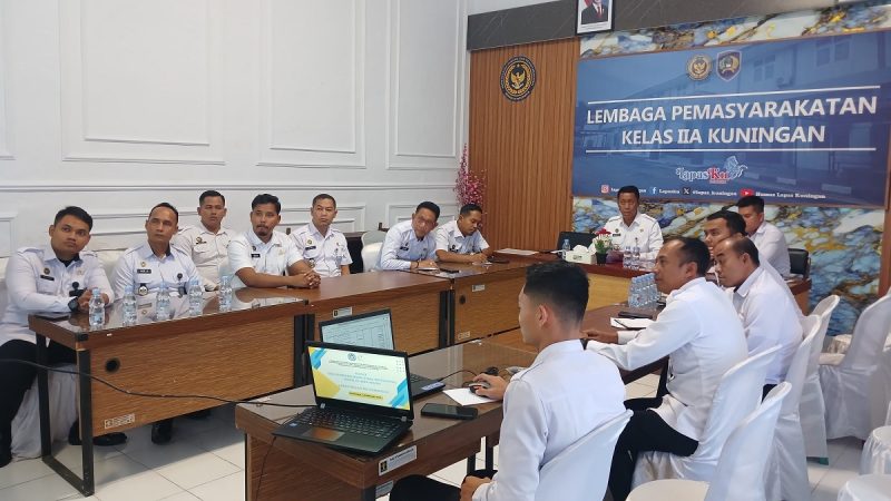Lapas Kelas IIA Kuningan Laksanakan Rapat Strategis untuk Penguatan Tata Kelola dan Pelayanan